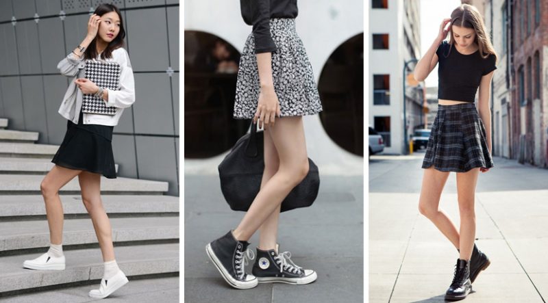 С чем и как носить скейтерскую юбку. Изображение номер 6 С чем и как носить скейтерскую юбку. Изображение номер 6