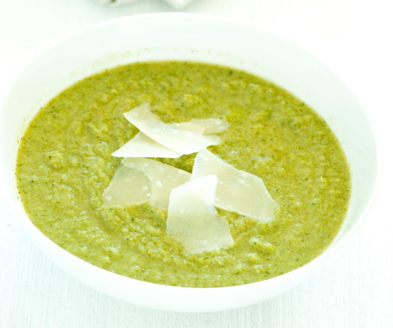 Изображение рецепта Крем-суп из брокколи с пармезаном