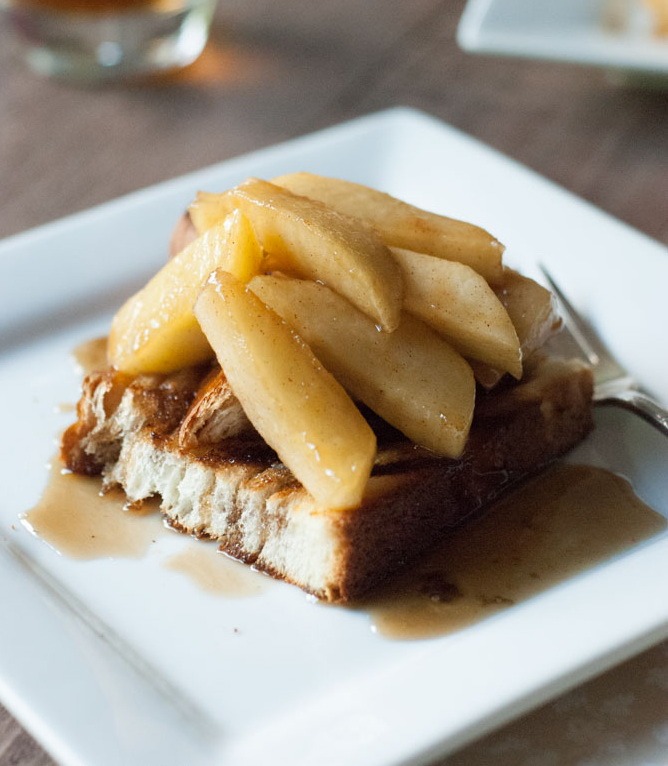 Изображение рецепта Сладкий тост с яблоками и корицей