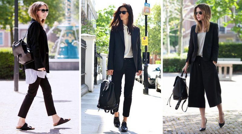 С чем и как носить женский рюкзак. Изображение номер 2