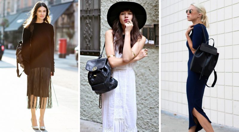 С чем и как носить женский рюкзак. Изображение номер 8