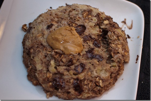 Изображение рецепта Печенье с арахисовым маслом, бананом и шоколадом