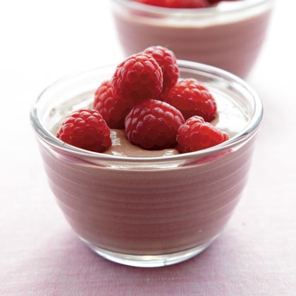 Изображение рецепта Шоколадный йогурт с малиной