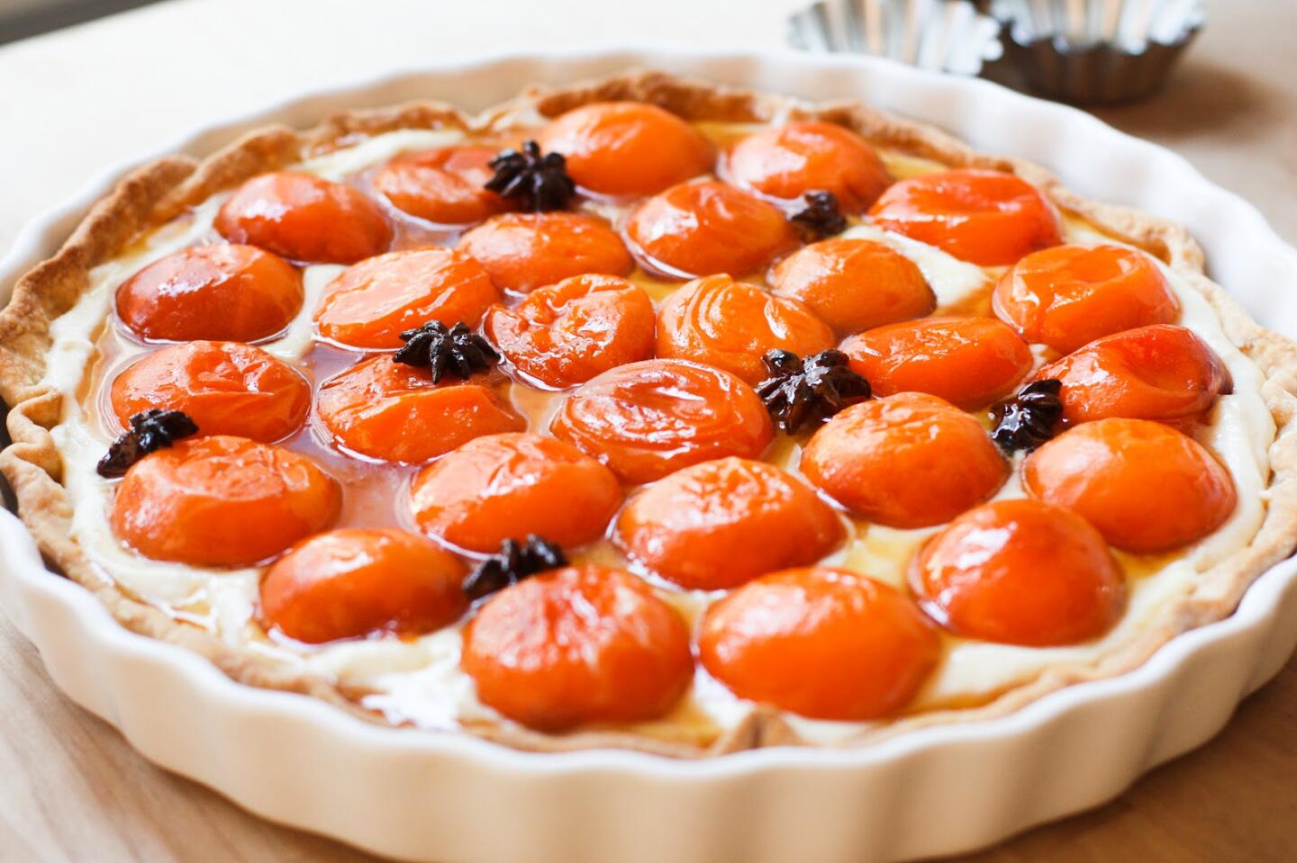 Десерт с абрикосовым джемом