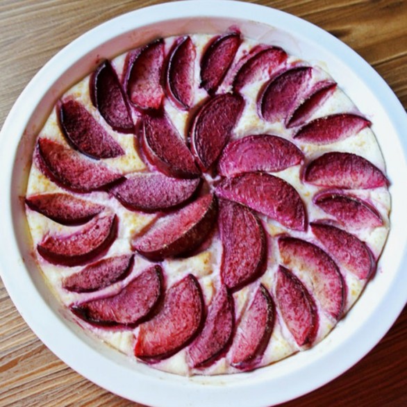 Изображение рецепта Имбирно-сливовый пирог с рикоттой