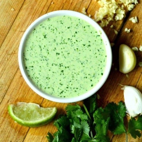Изображение рецепта Зелёный йогуртовый соус