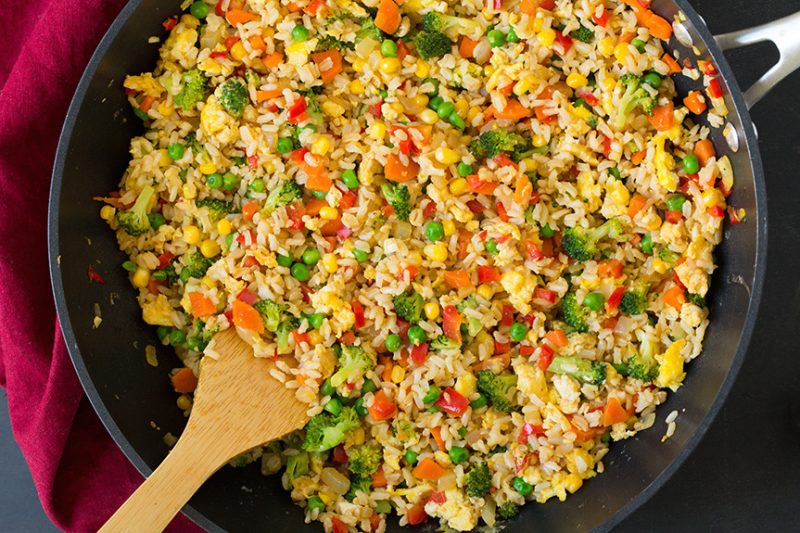 Изображение рецепта Вегетарианский жареный рис