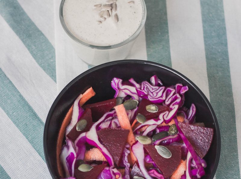 Изображение рецепта Капустный салат с «майонезом» из кешью