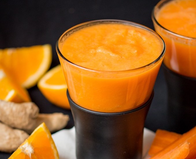 Изображение рецепта Апельсиново-морковный смузи с имбирём