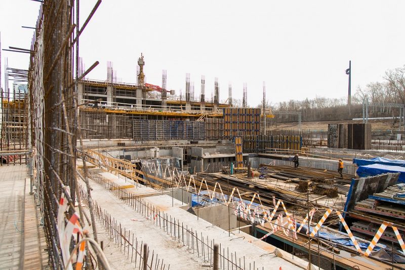 Волейболисты «Динамо» посетили строительную площадку МФК Match Point. Изображение номер 2