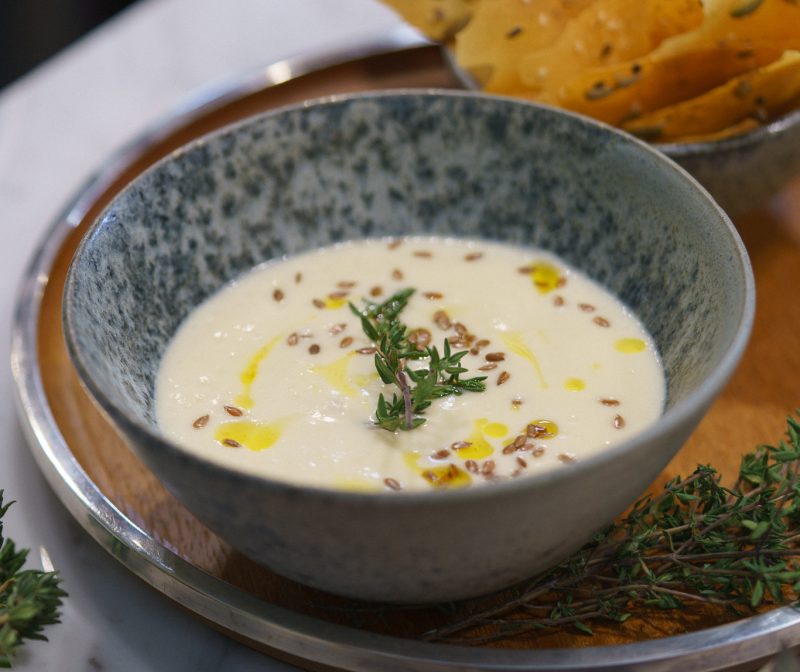 Изображение рецепта Суп из сезонных овощей со злаковыми чипсами