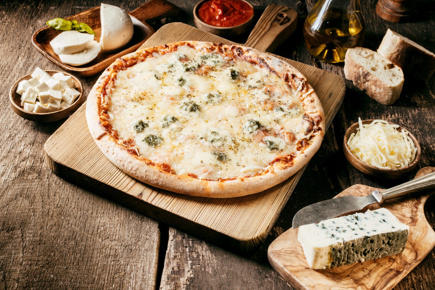 рецепт пиццы 4 сыра по итальянски фото 113