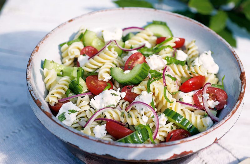 Изображение рецепта Греческий салат с пастой