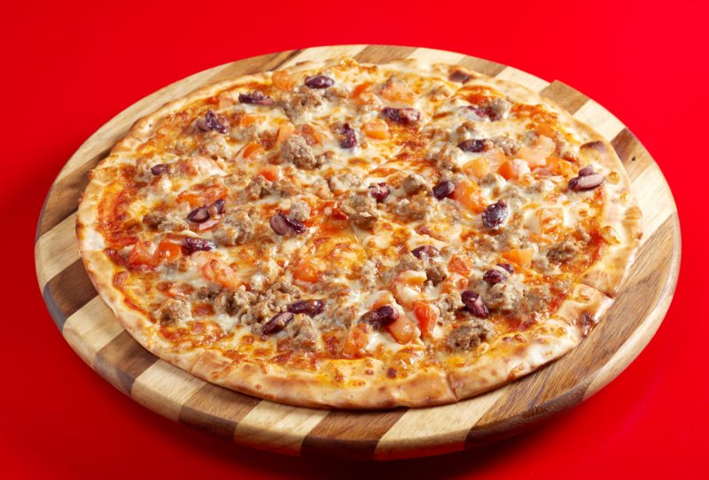 Изображение рецепта Пицца с фаршем и карамелизированным луком
