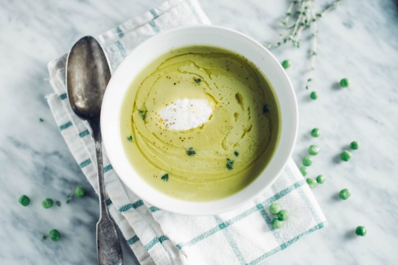 Изображение рецепта Крем-суп из зелёного горошка