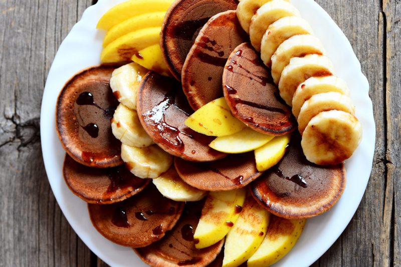 Изображение рецепта Шоколадные панкейки с бананом