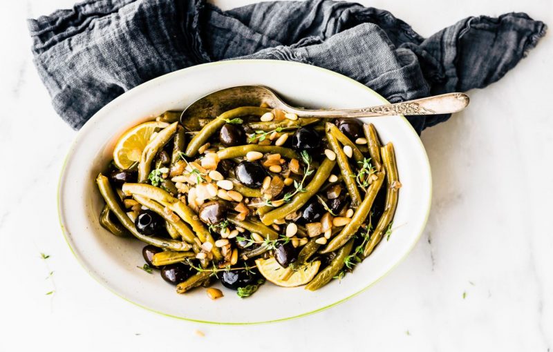 Изображение рецепта Стручковая фасоль с маслинами