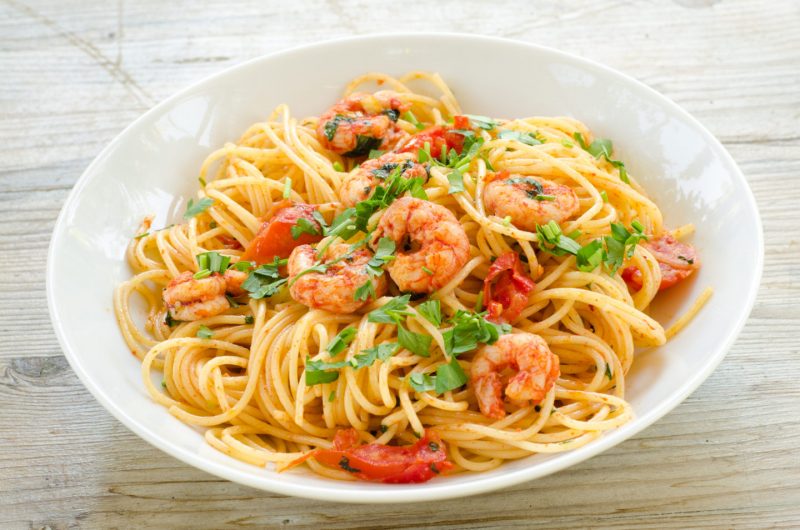 Изображение рецепта Спагетти с острым томатным соусом