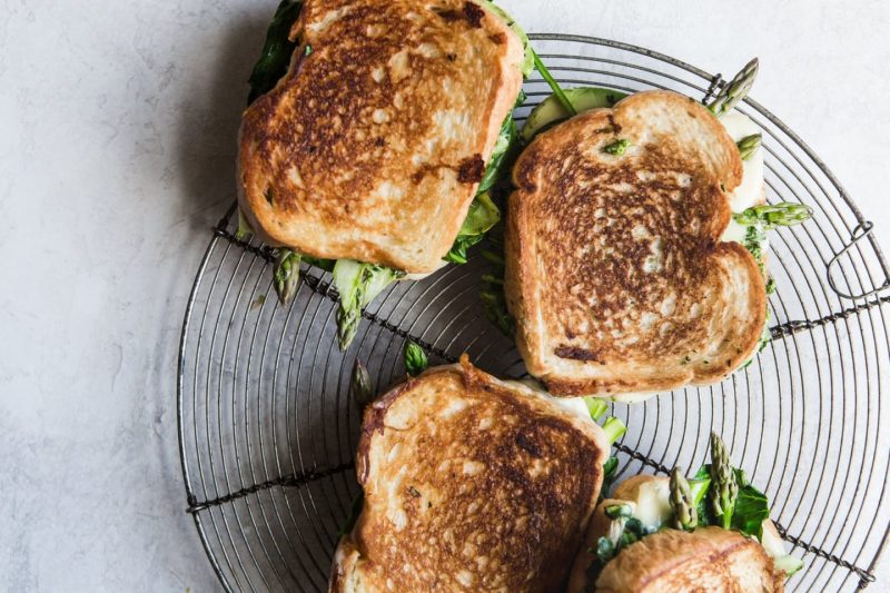 Изображение рецепта Зелёный сэндвич с сыром