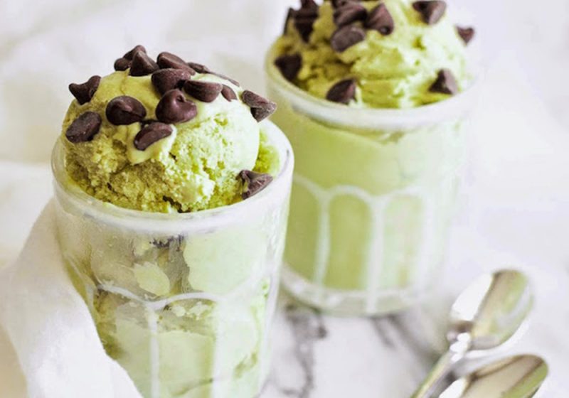 Изображение рецепта Мороженое с мятой и шоколадной крошкой