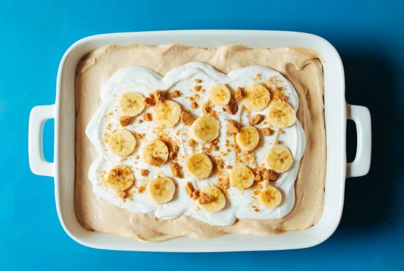 Изображение рецепта Веганский арахисовый пудинг с бананом