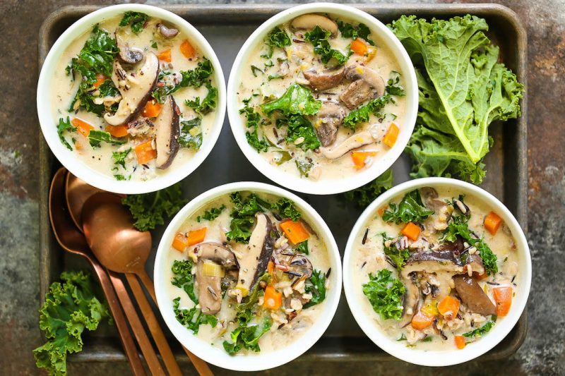 Изображение рецепта Суп с рисом и грибами