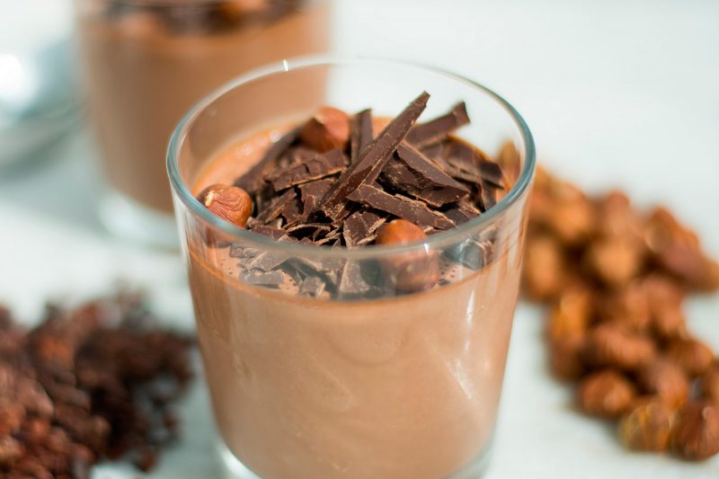 Изображение рецепта Веганский шоколадный мусс со вкусом нутеллы