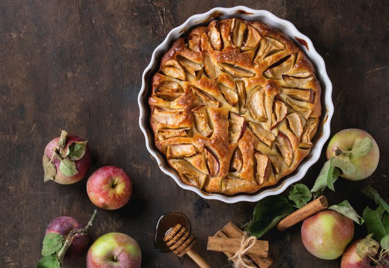 Изображение рецепта Яблочный пирог с арахисовой пастой