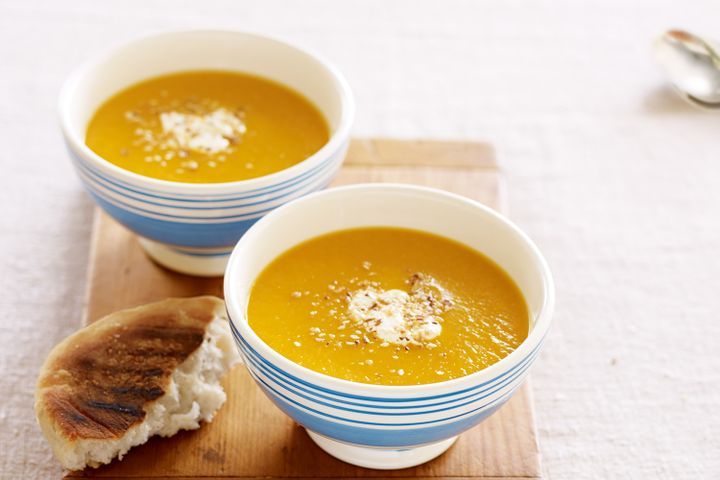 Изображение рецепта Тыквенный суп с рикоттой