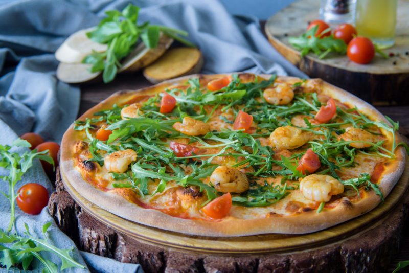 Изображение рецепта Пицца с морепродуктами