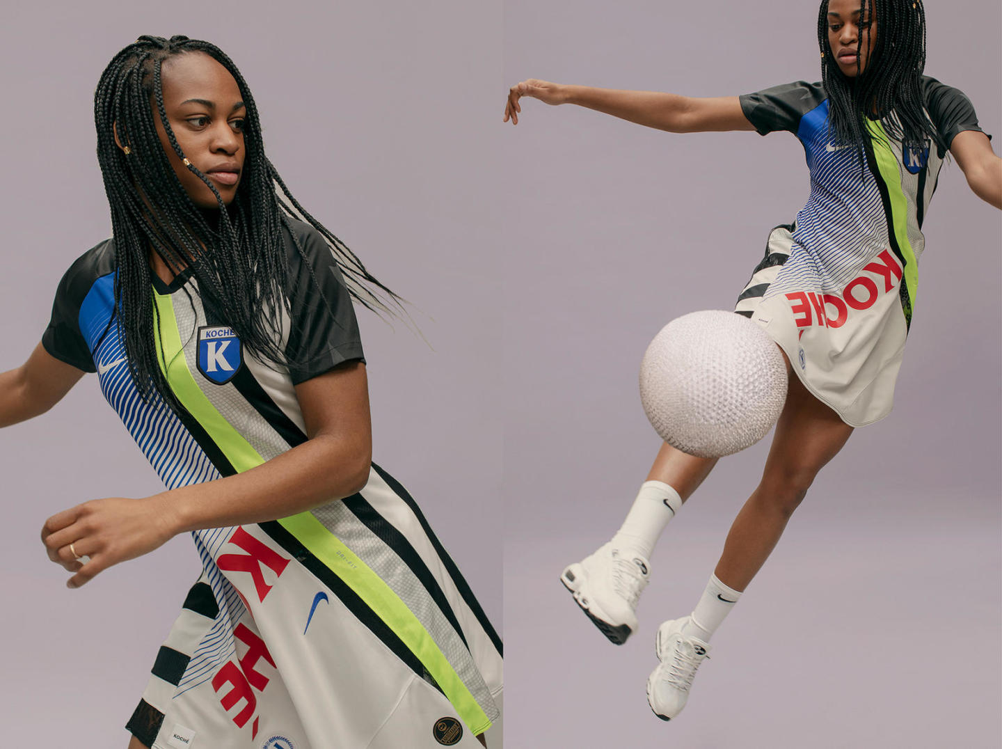 Nike создал женскую коллекцию, вдохновлённую футбольными джерси. Изображение номер 1
