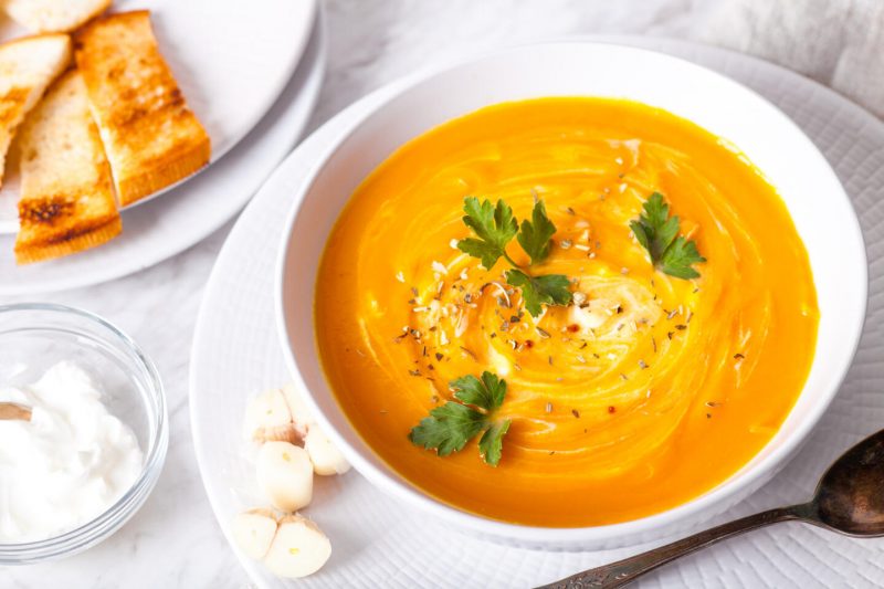 Изображение рецепта Тыквенный крем-суп с сыром