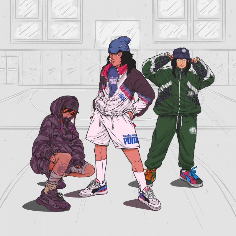 Бренды PUMA и The Hundreds создали коллекцию одежды в стиле 90-х. Изображение номер 1