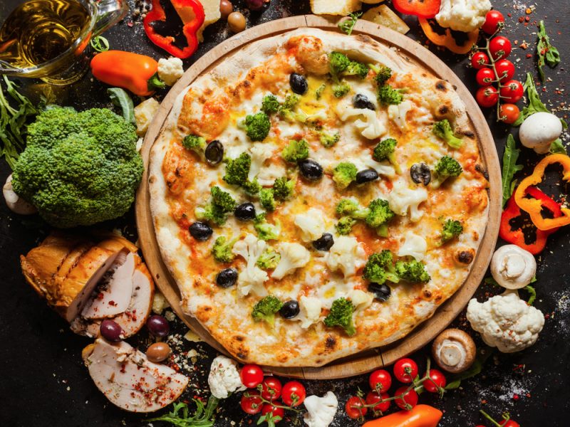 Изображение рецепта Пицца с цветной капустой и сыром