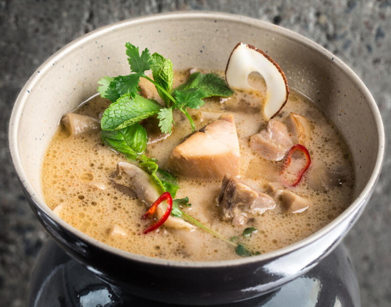 Изображение рецепта Рецепт тайского куриного супа том кха гай