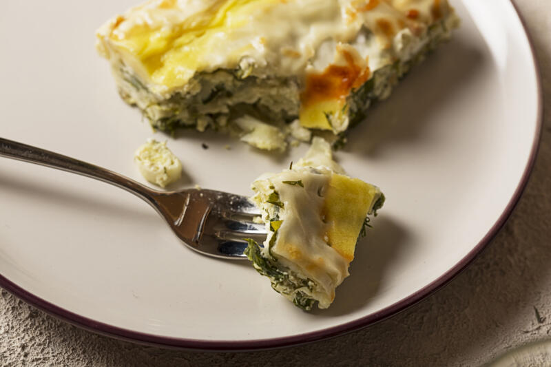 Изображение рецепта Пирог с сыром и шпинатом